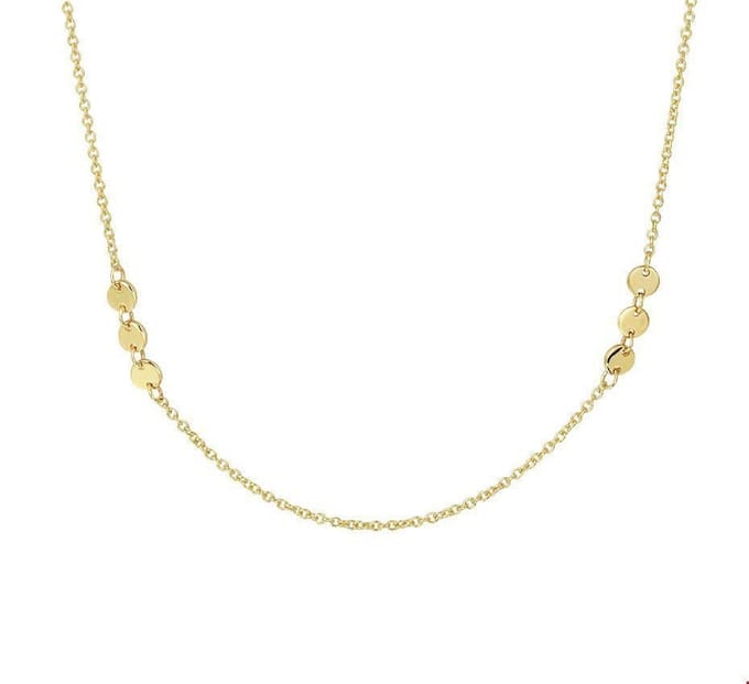 Geelgouden Collier rondjes 1 4020747