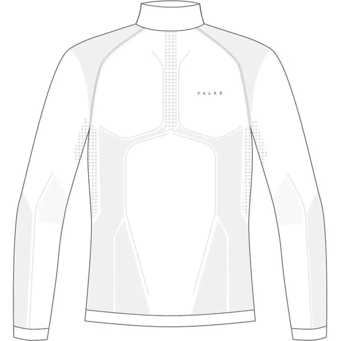 FALKE Warm Turtleneck sneldrogend functioneel functioneel shirt met lange mouwen heren wit - maat S
