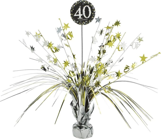 Tafeldecoratie 40 Jaar Happy Birthday 46cm