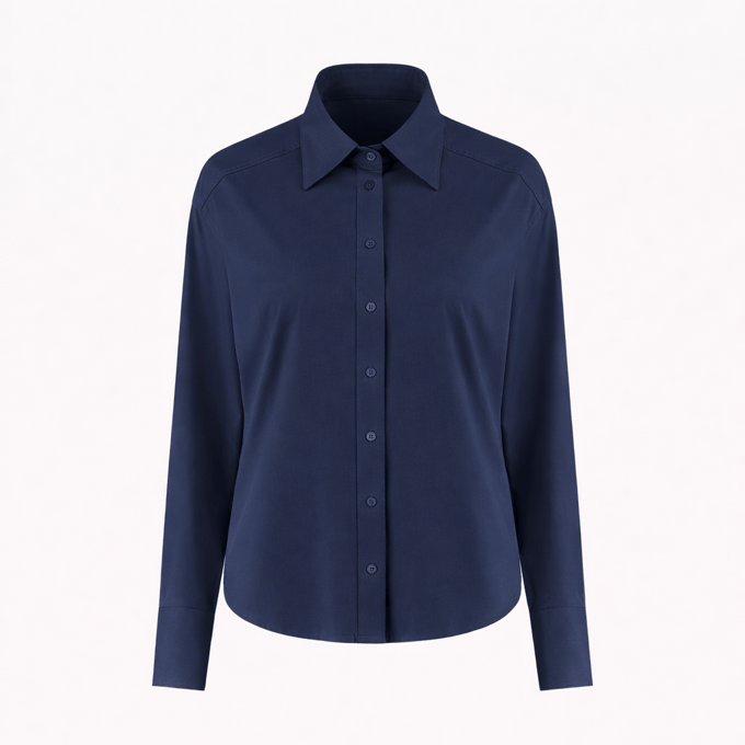Ivona blouse technical jersey | Blue - Blue / S