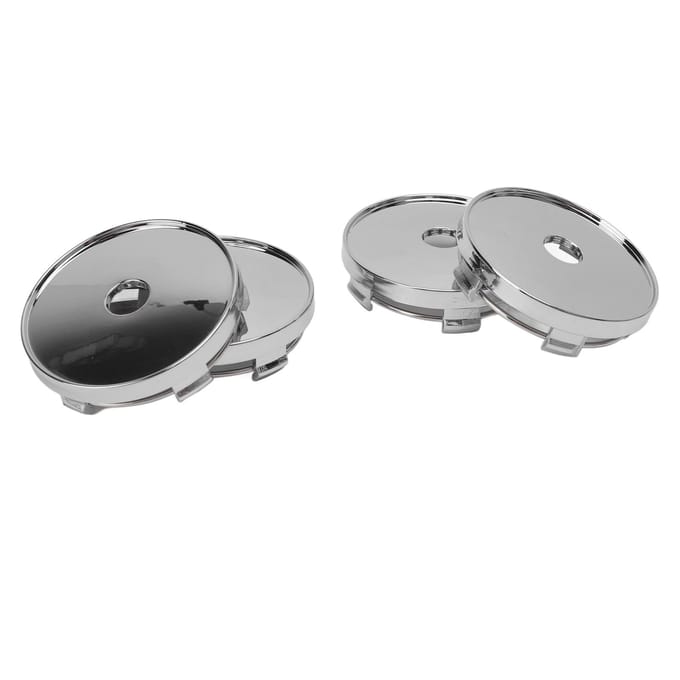 4 STUKS 60mm Wielnaafdop Met Gat Schokbestendig Stijlvolle Look Universele Pasvorm Velgnaaf Middenkap white