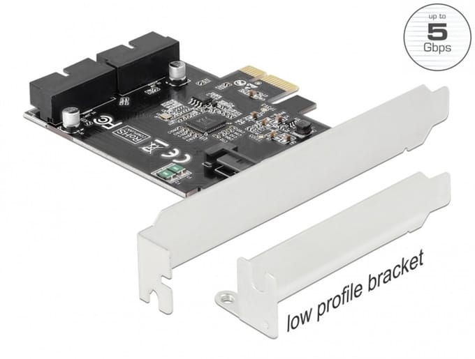 Delock PCI Express Card to 2 x internal USB 3.0 Pin Header