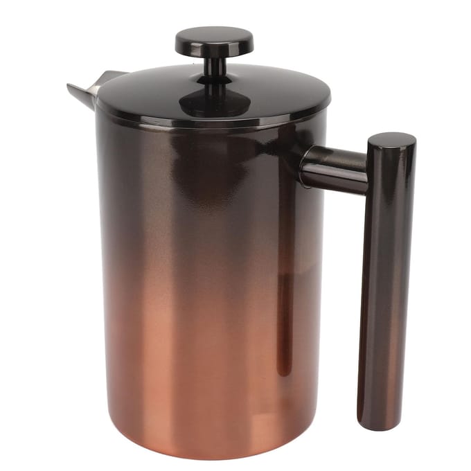 French Press Koffie Thee Maker met Filter Dubbellaags 304 Roestvrij Staal Verloop voor 800ml L black