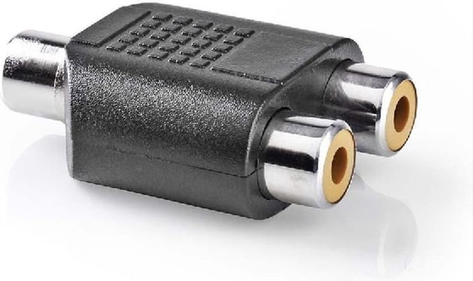 Tulp mono (v) - Tulp stereo (v) adapter - TULP adapter - TULP Female - Tulp Splitter - RCA - CHPN