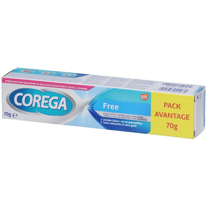 Corega Free Kleefcrème voor het kunstgebit - 70 g