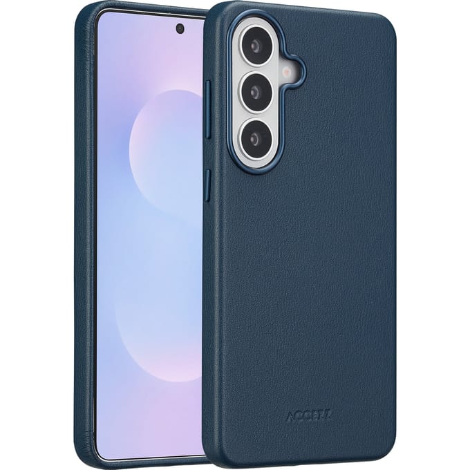 Accezz Hoesje - Geschikt voor Samsung Galaxy S26 Plus - Magnetische Ring Leather Backcover - Nightfall Blue