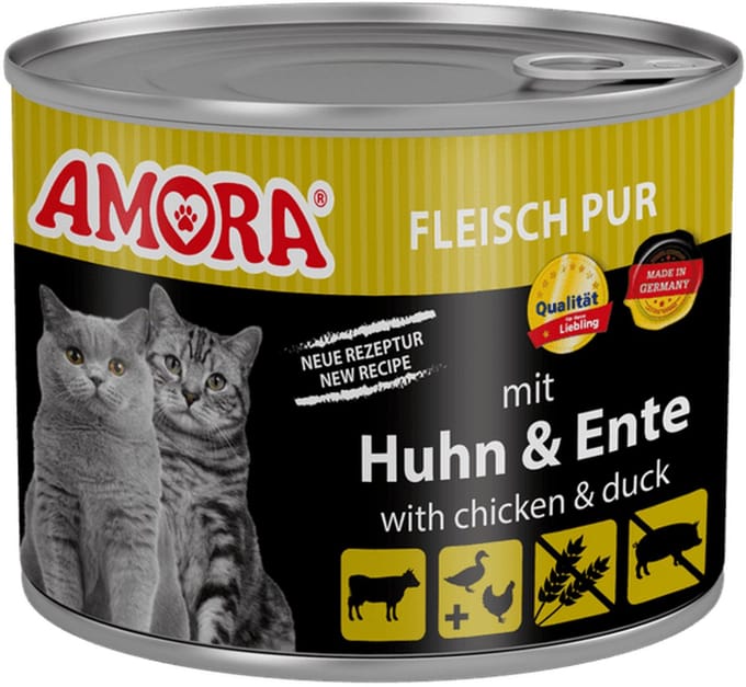 AMORA Kattenvoer 6x200g - Kip & Eend