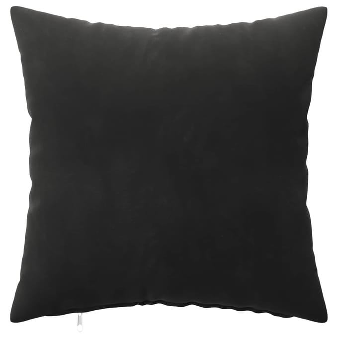 vidaXL - Kussensloop - 6 - pcs - HEERLEN - Zwart - 30 - x - 30 - cm - Fluweel
