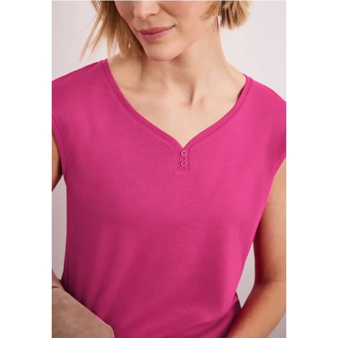 Shirt met knoopdetail