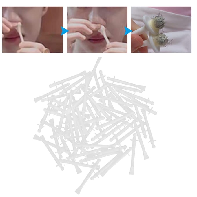 Neushaarverwijderingswasstick Wegwerp Neuswas spatels Lippen Wenkbrauwwas Applicator white
