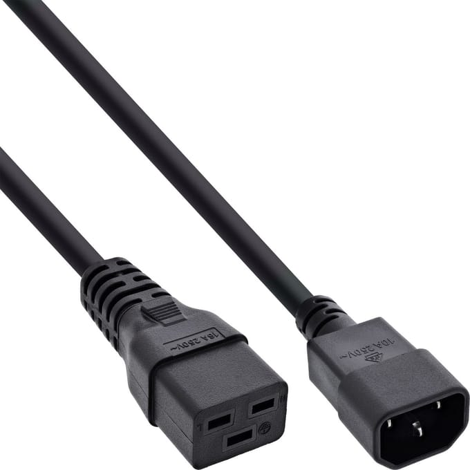InLine - power cable - IEC 60320 C14 to IEC 60320 C19 - 2 m