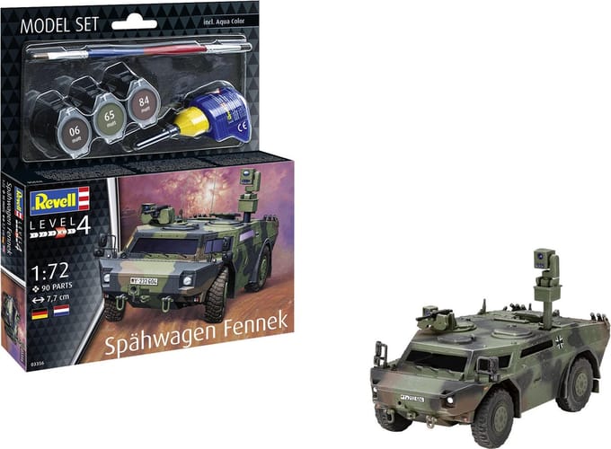 Revell Modelbouwpakket Militaire voertuigen - 63356 Spähwagen Fennek - Model Set Plastic - 1:72 - Modelbouw