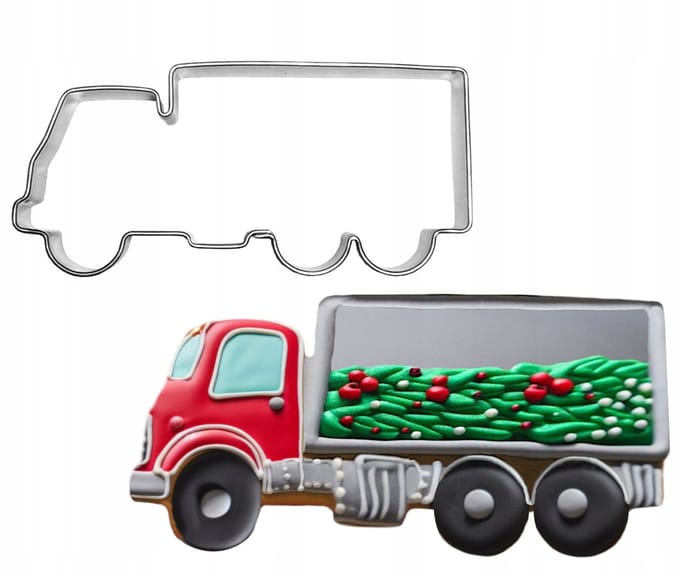 Koekjesvorm Vrachtwagen 7,8 cm - Roestvrij Staal