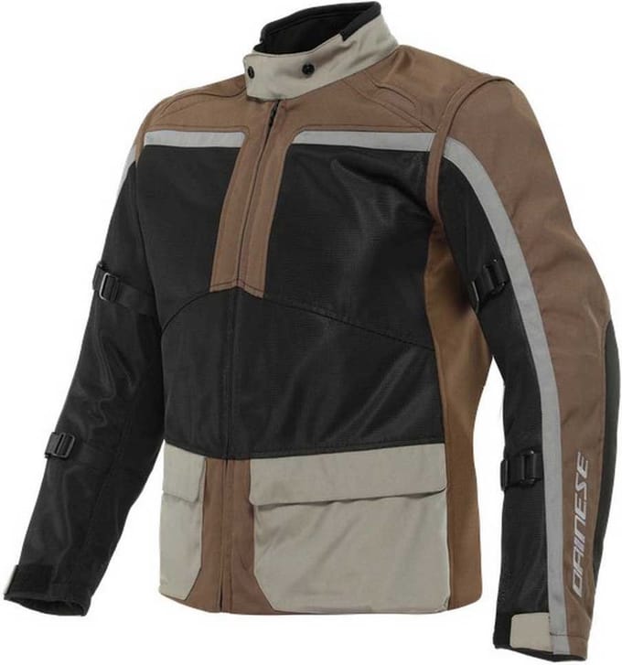 Dainese Outlaw Tex Jas Zwart Carafe Walnut Houtskoolgrijs - Jas