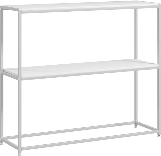 HOMCOM Consoletafel - Spaanplaat - 100x30x87cm - Wit