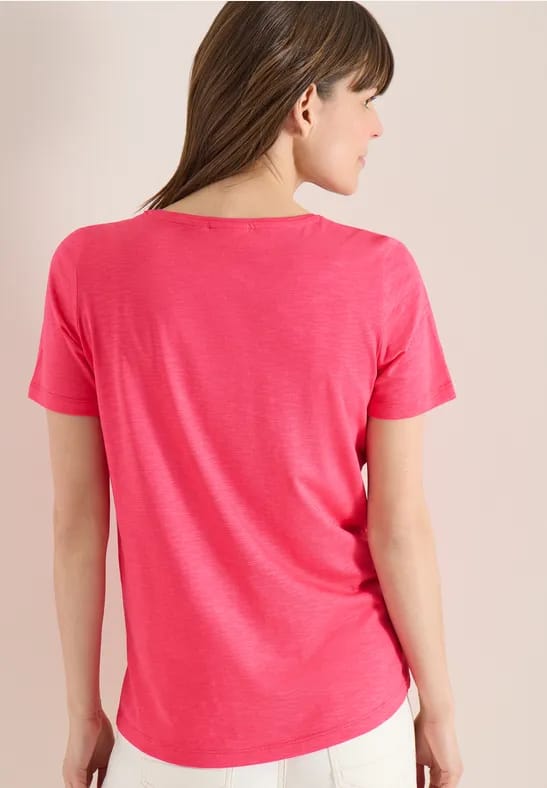 Basic Shirt met ronde hals