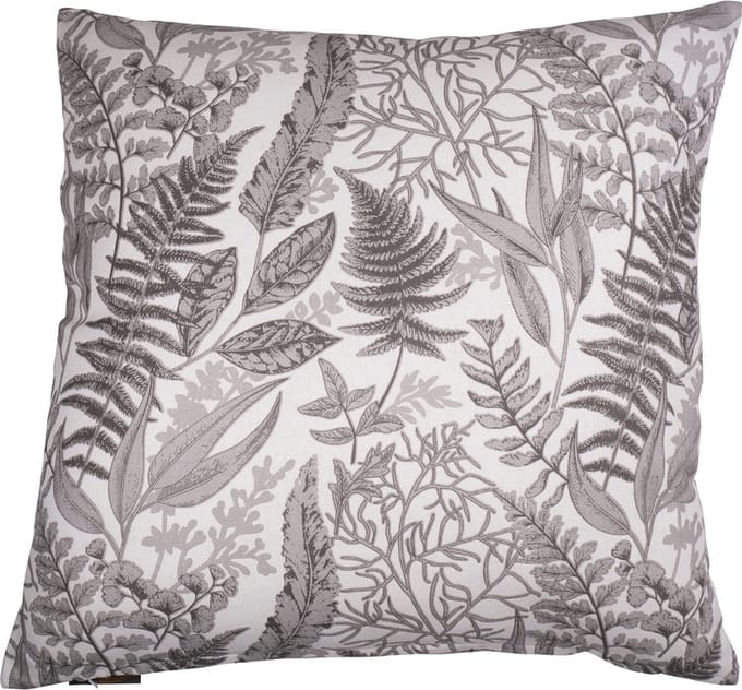 Fern Print Off Wit Kussen -60 X 60