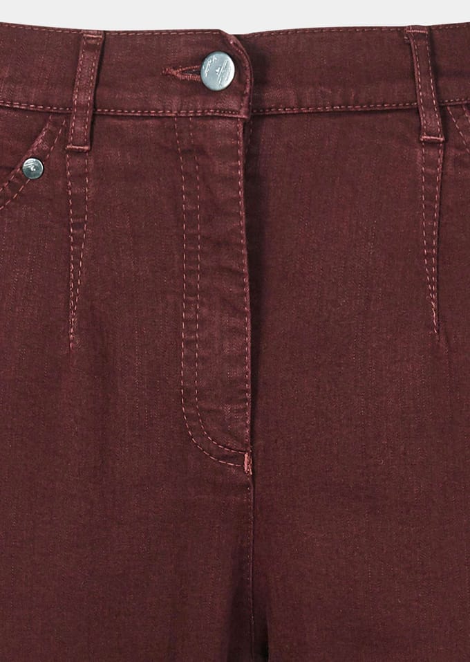 Jeans CARLA - bordeaux - Gr. 56 van Goldner Fashion