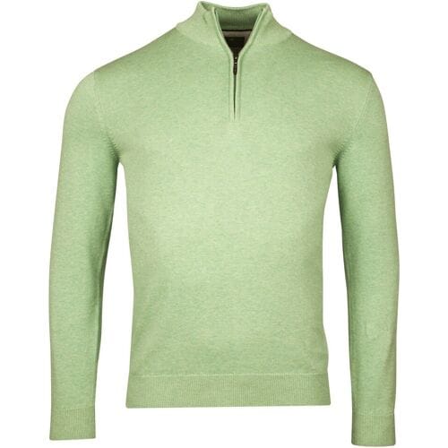 Baileys Trui Half Zip Single Knit Near Uni Color Pastel Groen / male