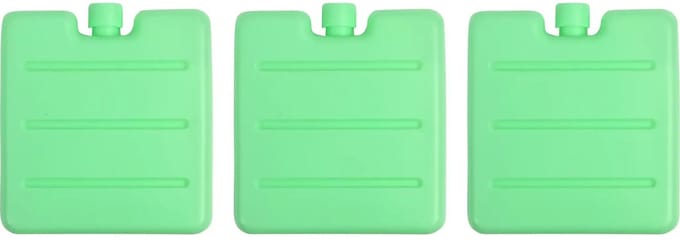 Benson Compacte koelelementen set - 3 stuks - 8x8x1,5 cm - mintgroen