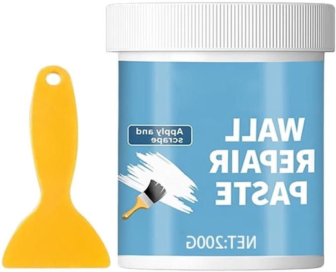 Gipsplaatreparatieset - Muurherstel pasta - Scheuren dichten - Vochtwerende technologie - 200 g - Wit