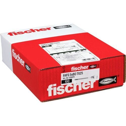 Fischer 558879 FAFS Stelschroef 5 mm 80 mm T-profiel Staal 100 stuk(s)