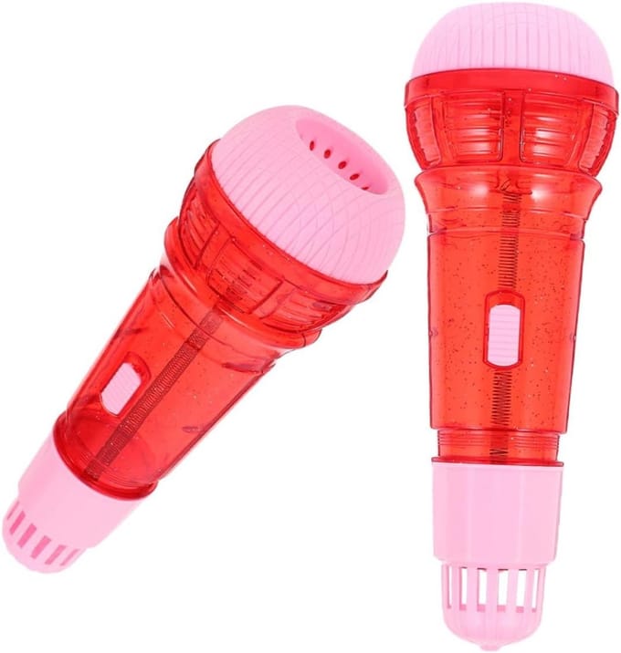 Echo Microfoon Speelgoed - Kinder Microfoon - Creatieve Taalontwikkeling - Fysiek Echoprincipe - 25 cm Lengte - Multicolor