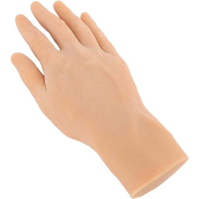 Realistisch Siliconen Mannelijk Handmodel Zacht Flexibel Herbruikbaar Mannelijk Mannequin Handmodel voor Showen right hand