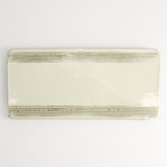 Tokyo Design Studio - Mino Craft Rechthoekig Bord - Off White - 26 x 12 cm