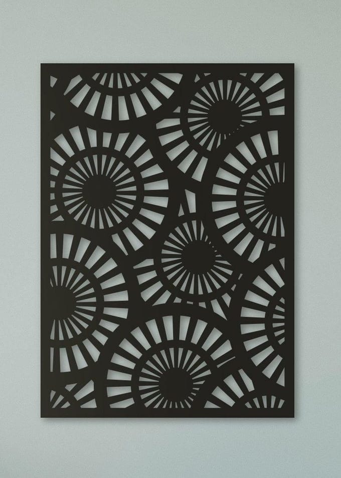 Wanddecoratie | Geometrisch cirkels - XL (57x80cm)