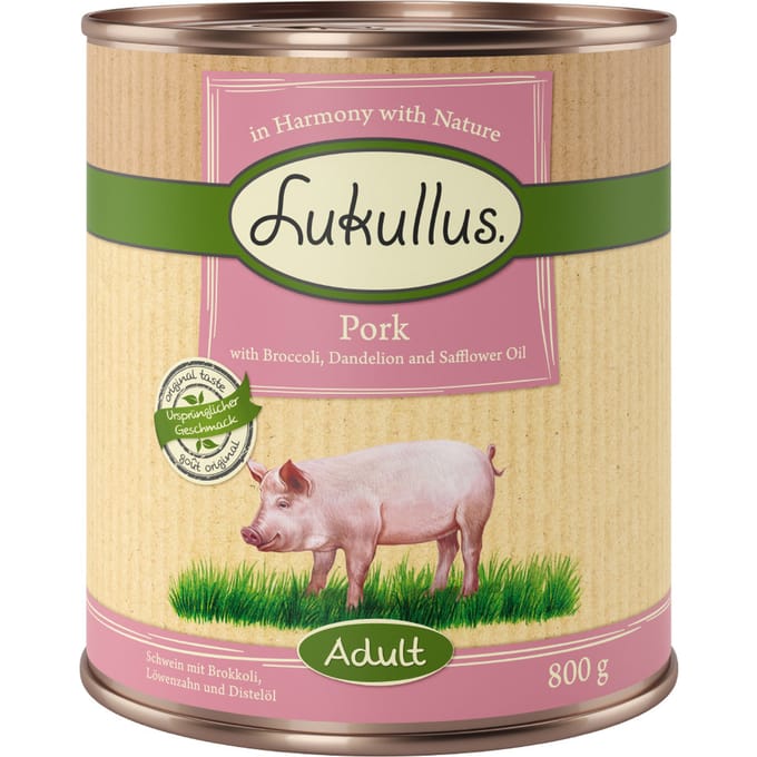 Lukullus Varken & Broccoli Graanvrij - 6 x 800 g