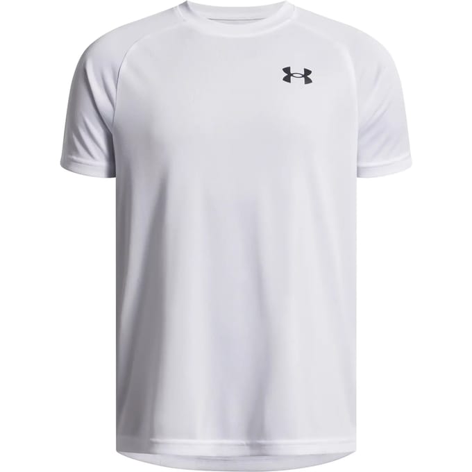 Under Armour Tech T-shirts Kinder - Wit - Maat 122 - 127 CM - Poly Jersey