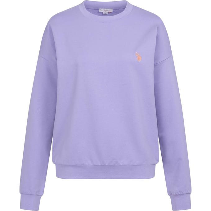 U.S. Polo Assn. dames sweatshirt van katoen met stretch