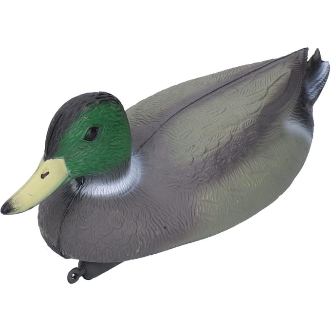 Plastic eend buitensimulatie drijvende lokeenden tuindecoraties 34,5x13cm gray