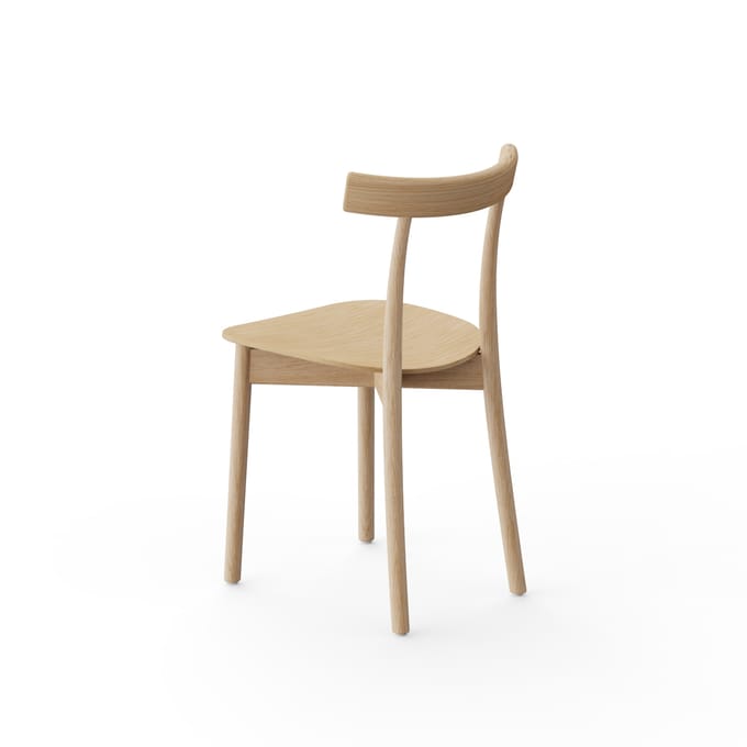 NINE Skinny Wooden Stoel - natural