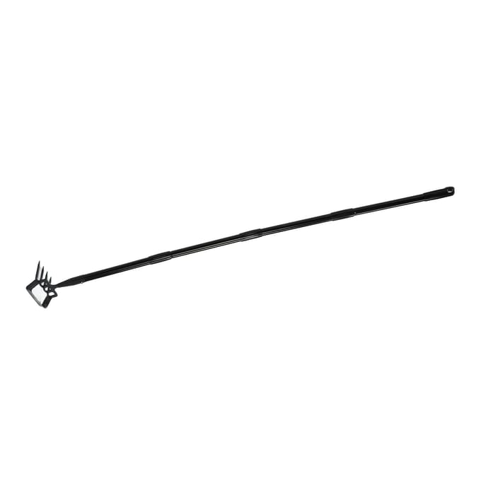 Onkruidhark Verstelbare Lengte RVS Ergonomische Handgreep Handhark Tuingereedschap voor black