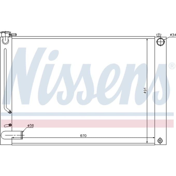 Radiator, motorkoeling NISSENS 64660