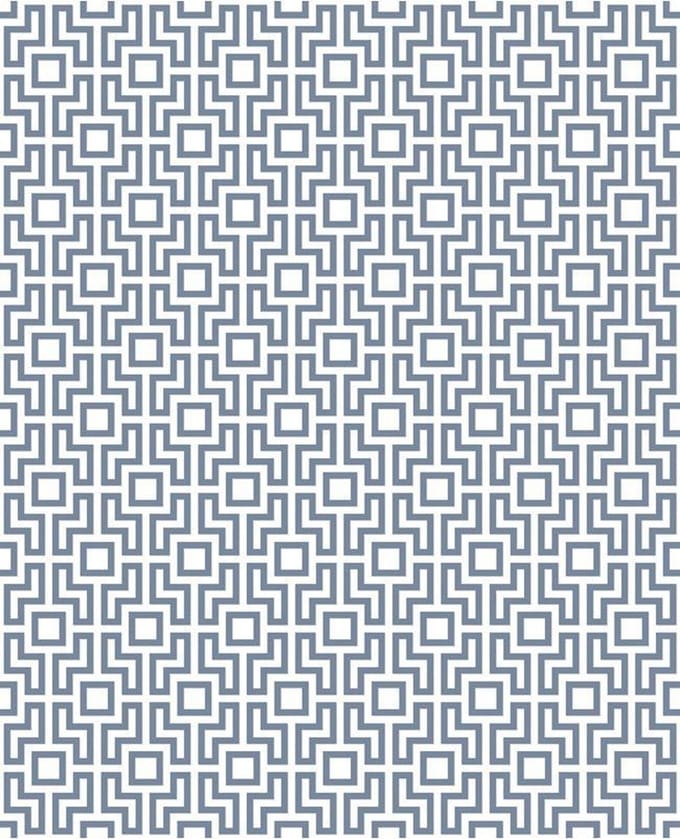 Insignia Square Geo wit/blauw 24535