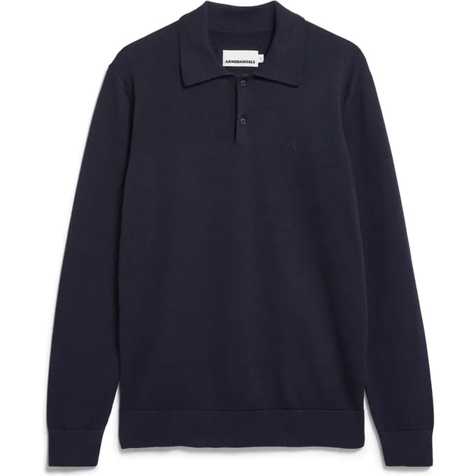 Gebreid poloshirt met lange mouwen Armedangels