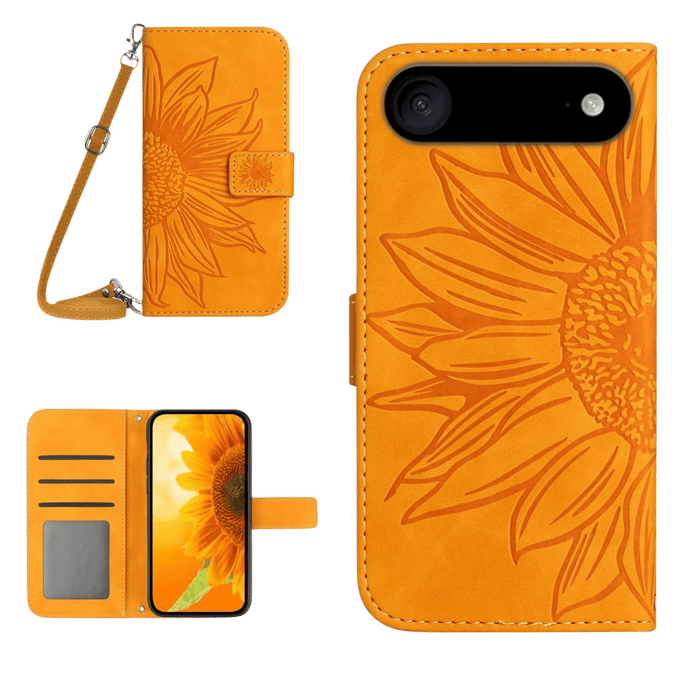 Mocaa Apple iPhone Air Sunflower Bookcase met Koord Geel