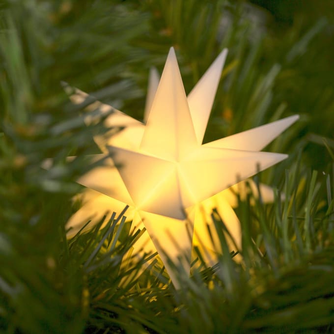 STERNTALER LED ster voor binnen 18-punten Ø 12cm wit batterij