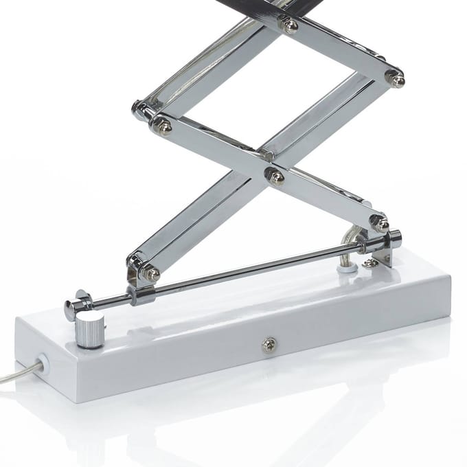 Wandlamp Steinhauer Spring 6290W Wit Metaal Draaibaar, Kantelbaar en Uitschuifbaar Voor Binnen