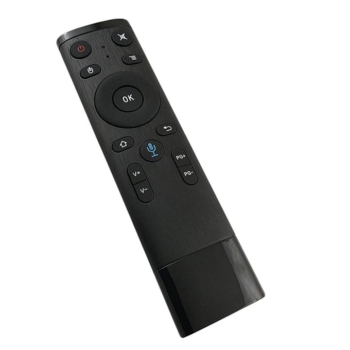 2.4G draadloze afstandsbediening met USB-ontvanger Spraakinvoer voor Smart TV Android TV Box HTPC PC zwart