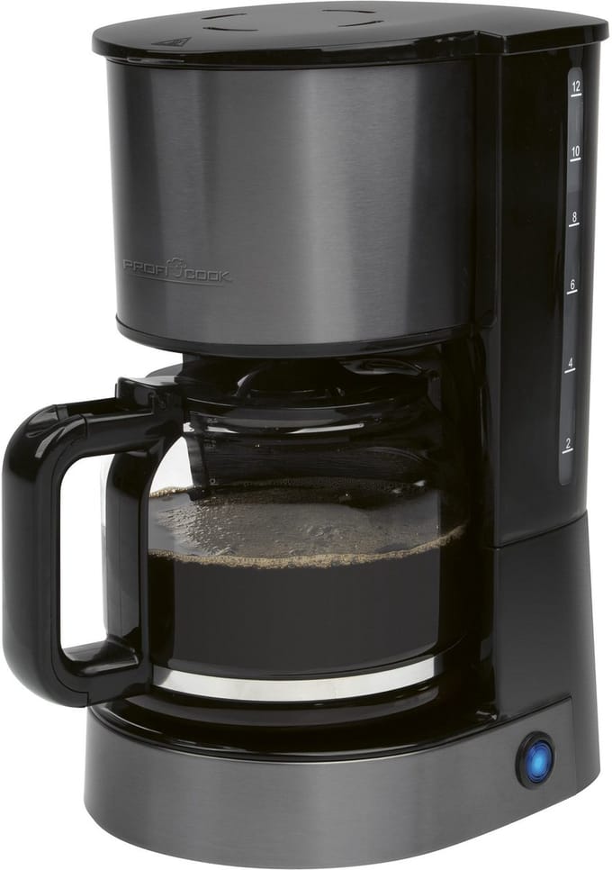 ProfCook KA 1330 - Filterkoffiezetapparaat 1,5L - 12-14 Kops - Dark Inox
