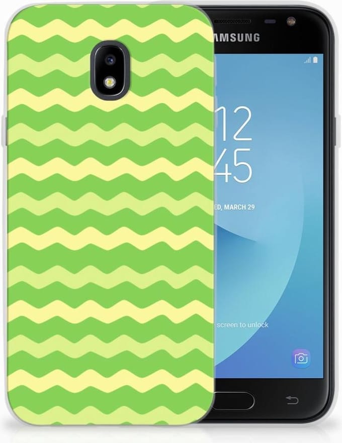 Samsung Galaxy J3 2017 TPU bumper Waves Green