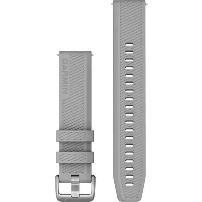 Garmin Quick Release Siliconen Horlogebandje - 20mm Polsbandje - Wearablebandje - Grijs