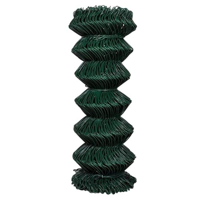 vidaXL - Gaashek - 1x25 - m - staal - groen