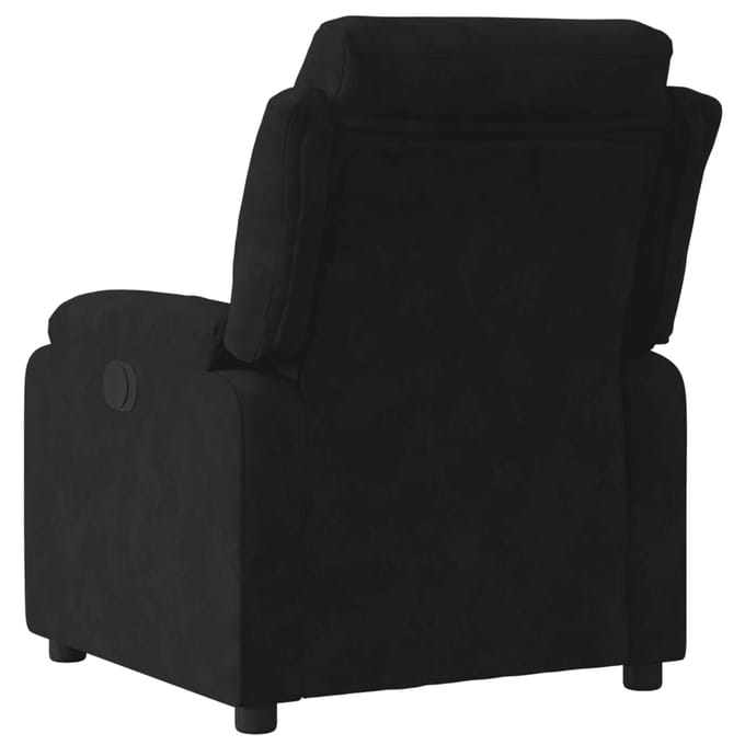vidaXL - Fauteuil - verstelbaar - fluweel - zwart