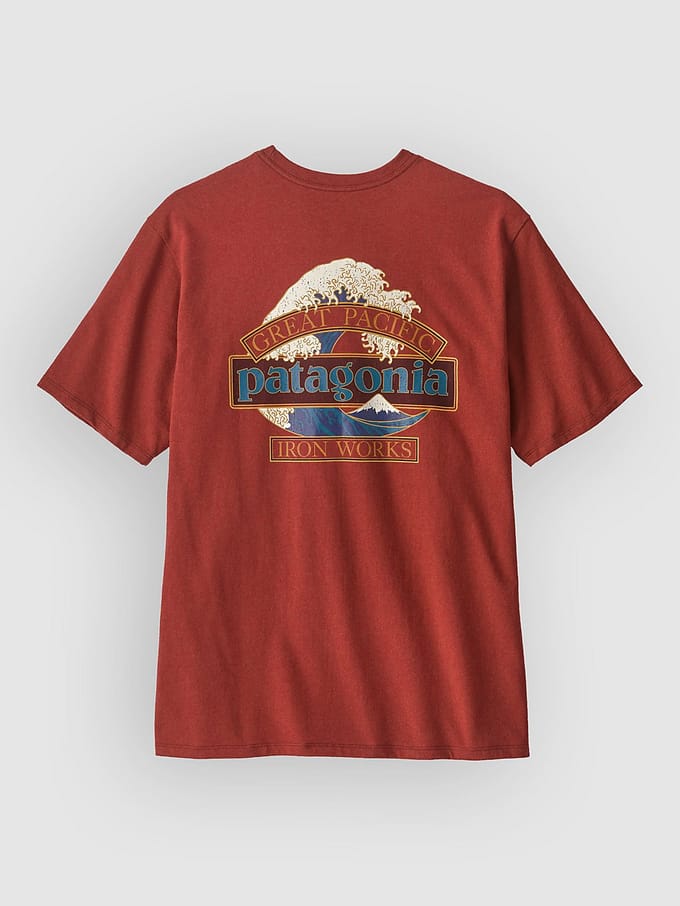 Patagonia Great Waves Responsibili- T-Shirt rood