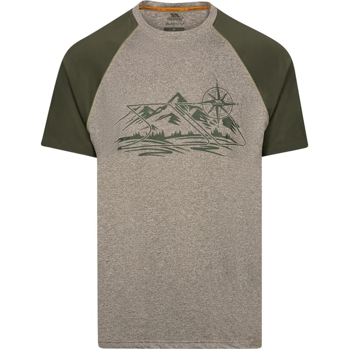 Trespass Heren Fullmer Mountain T-Shirt (Moeras-Marl)